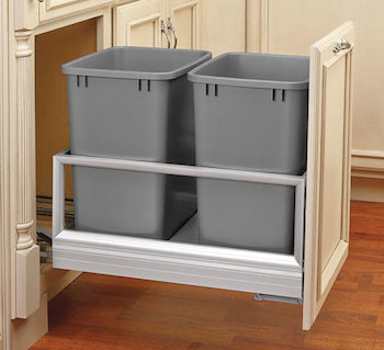 WASTE 27QRT DOUBLE SILVER