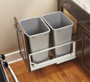 PULL-OUT BIN,2EA,35QRT MET.SILVR