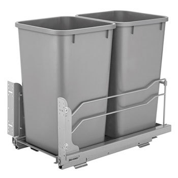 DOUBLE 27QT SILVER UNDERMOUNT WC