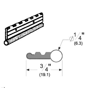 WEATHERSTRIP, 17' PEMKO