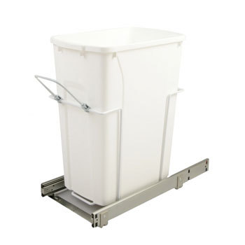 WASTE BASKET SLIDE-OUT WH FEENY